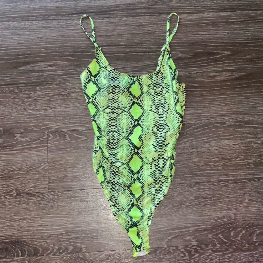 Snakeskin Print Bodysuit